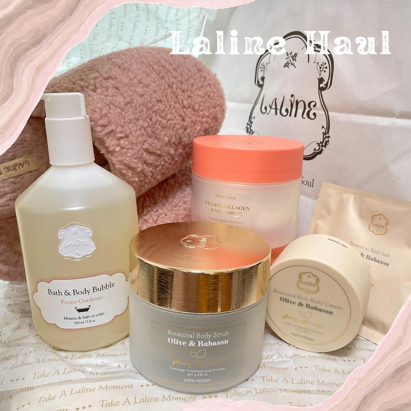 ラリン　オリーブ&ババス　スクラブ　ボディクリーム　セット オリーブ＆ババス / 心を晴れやかにする花々や果物の香り