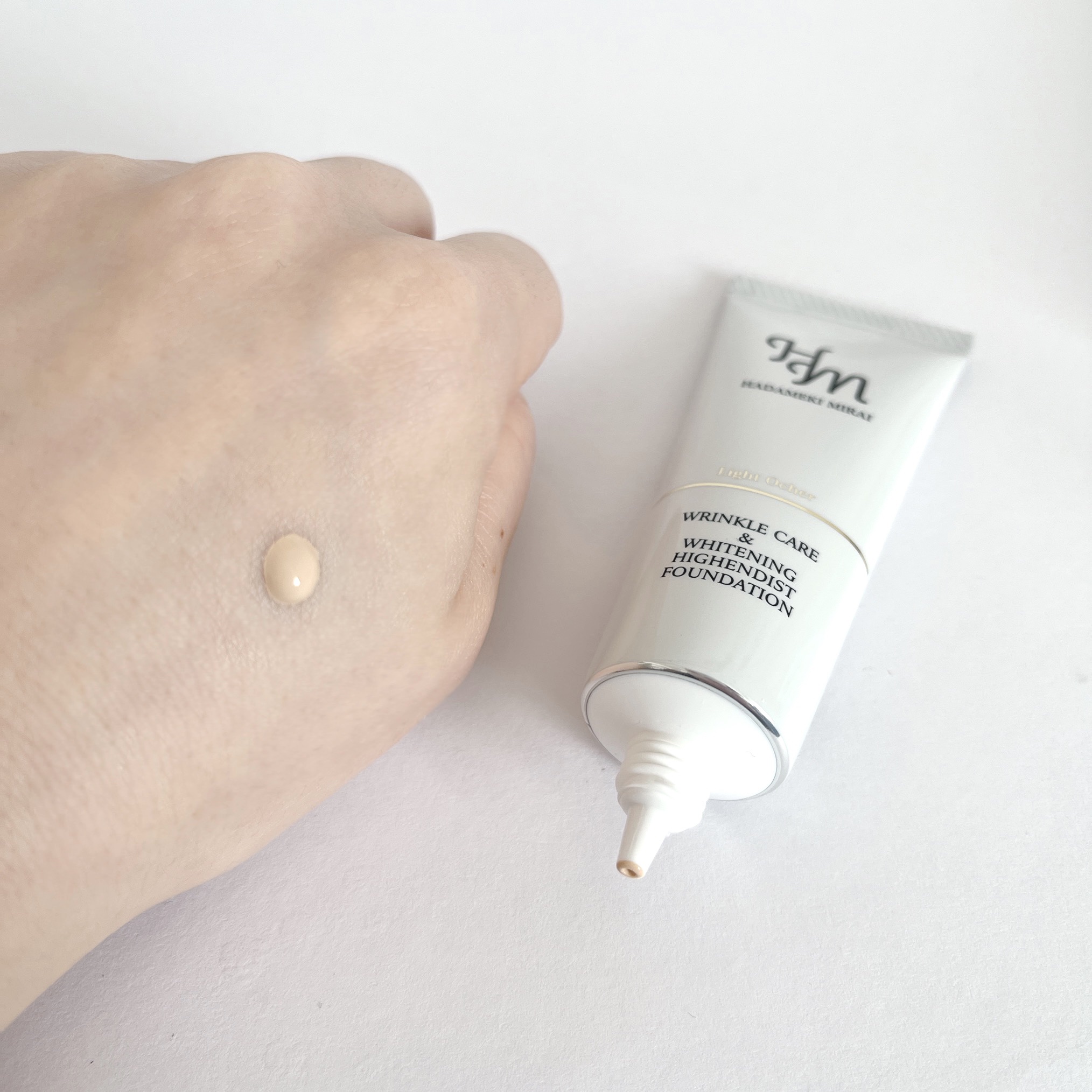 リンクルケア＆ホワイトニング ハイエンディストファンデーション/ハダメキミライ/リキッドファンデーションを使ったクチコミ（3枚目）