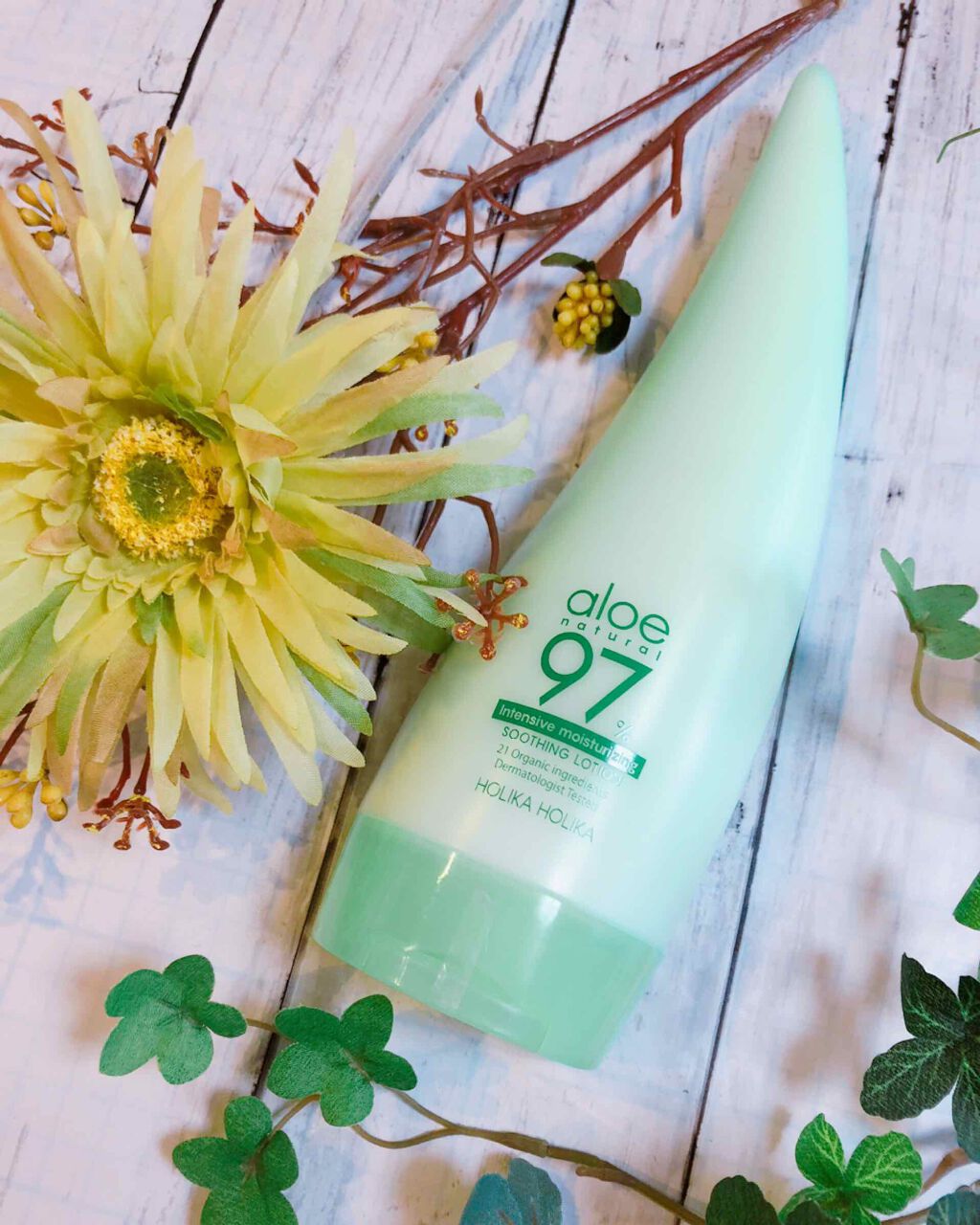 アロエ97% スージングローション インテンシブモイスチャーライジング/HOLIKA HOLIKA/ボディローションを使ったクチコミ(1枚目)