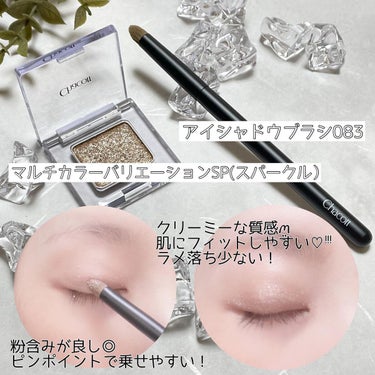 chichannnn🧸フォロバ100 on LIPS 「アイシャドウブラシ083マルチカラーバリエーションSP(スパー..」（2枚目）