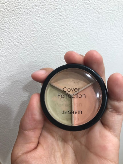 カバーパーフェクション トリプル ポット コンシーラー 01 コレクトベージュ/the SAEM/パレットコンシーラーを使ったクチコミ(1枚目)