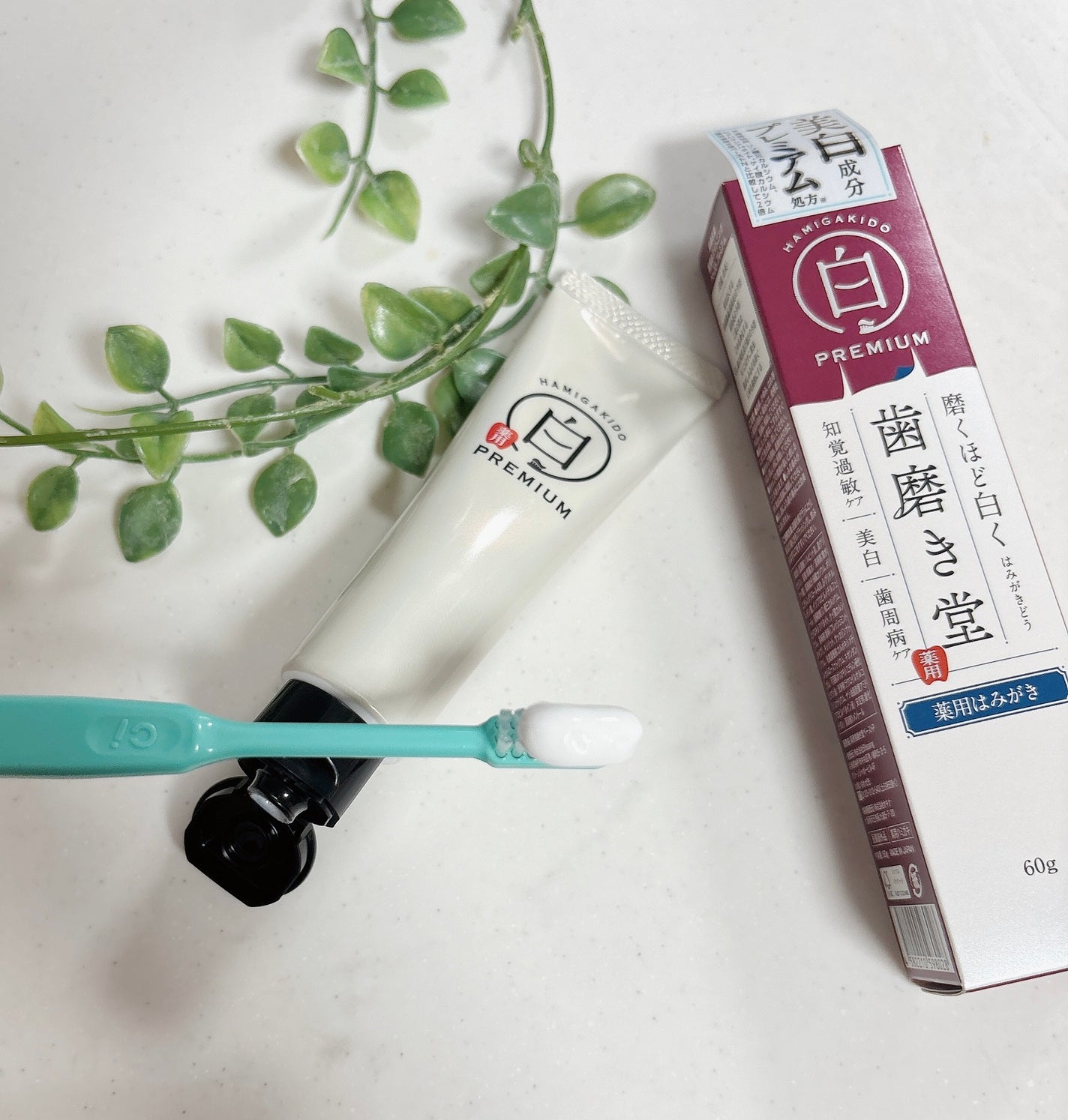 歯磨き堂 薬用ホワイトニングペースト プレミアム/歯磨き堂/歯磨き粉を使ったクチコミ(4枚目)