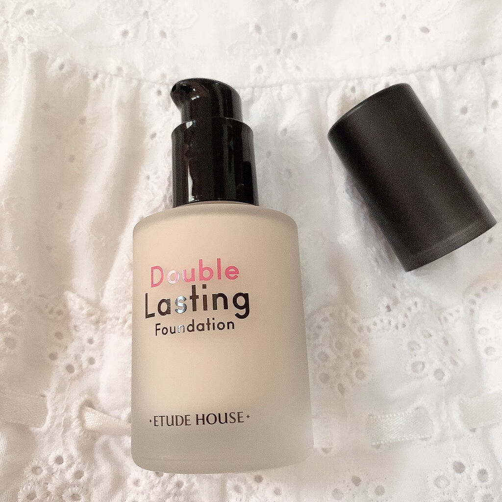 ダブルラスティング ファンデーション ニュートラルベージュ（標準色）/ETUDE/リキッドファンデーションを使ったクチコミ（3枚目）