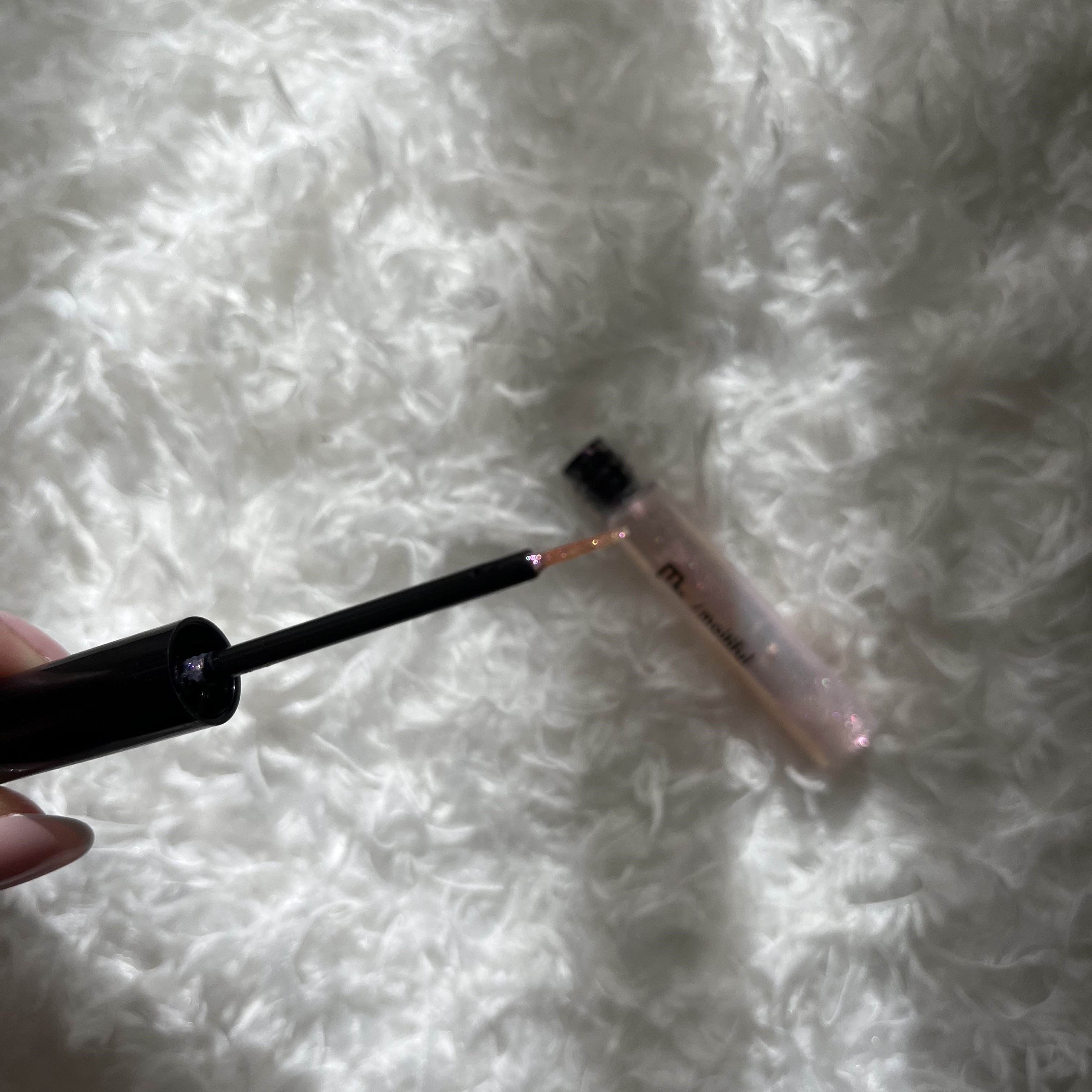 グリッターライナー(MFL リキッドアイシャドウ) ピンク/moitiful/グリッターを使ったクチコミ（3枚目）