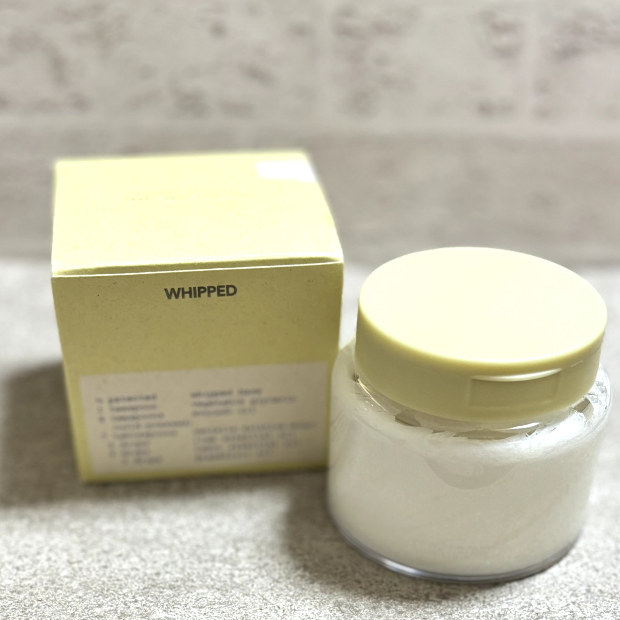 ホイップドユジャモンヴィーガンビタスフレクリーム/WHIPPED/フェイスクリームを使ったクチコミ（2枚目）