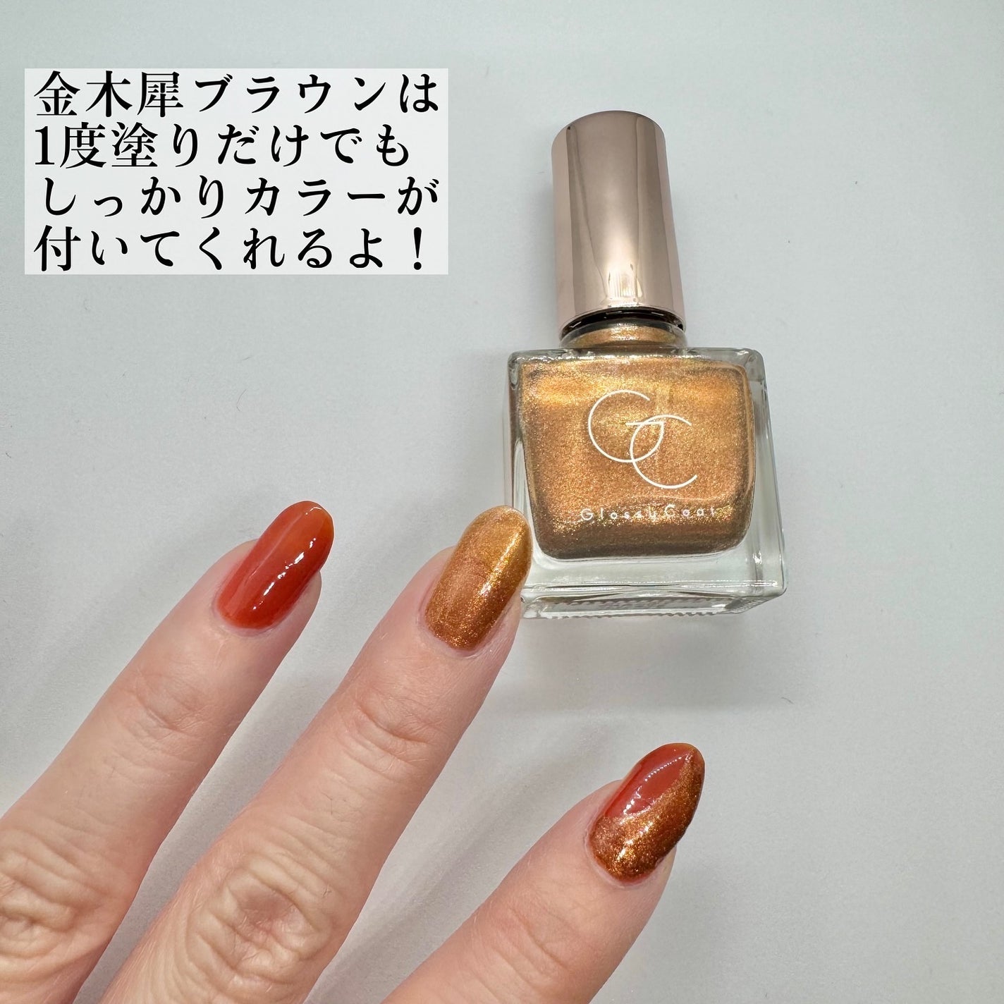 グロッシーコート/スキューズミー/オールインワンネイルを使ったクチコミ(4枚目)