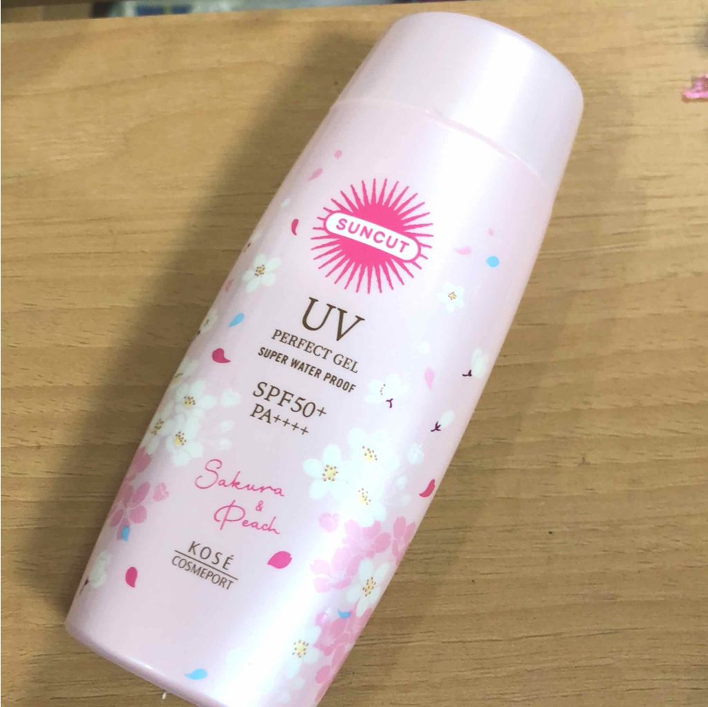 フレグランスUV パーフェクトジェル 桜＆ピーチの香り/サンカット®/日焼け止め・UVケアを使ったクチコミ（1枚目）