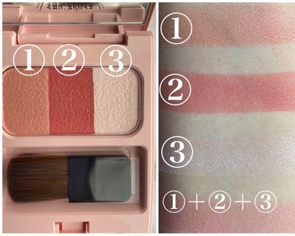 ブレンドチークカラー/WHOMEE/パウダーチークを使ったクチコミ(2枚目)