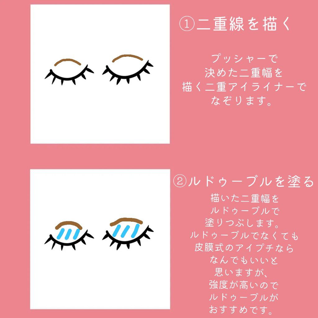 描くふたえアイライナー/CEZANNE/リキッドアイライナーを使ったクチコミ（2枚目）