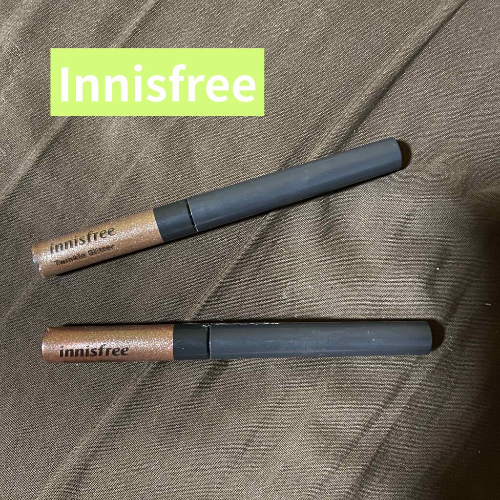 トゥインクル グリッター/innisfree/リキッドアイライナーを使ったクチコミ（1枚目）