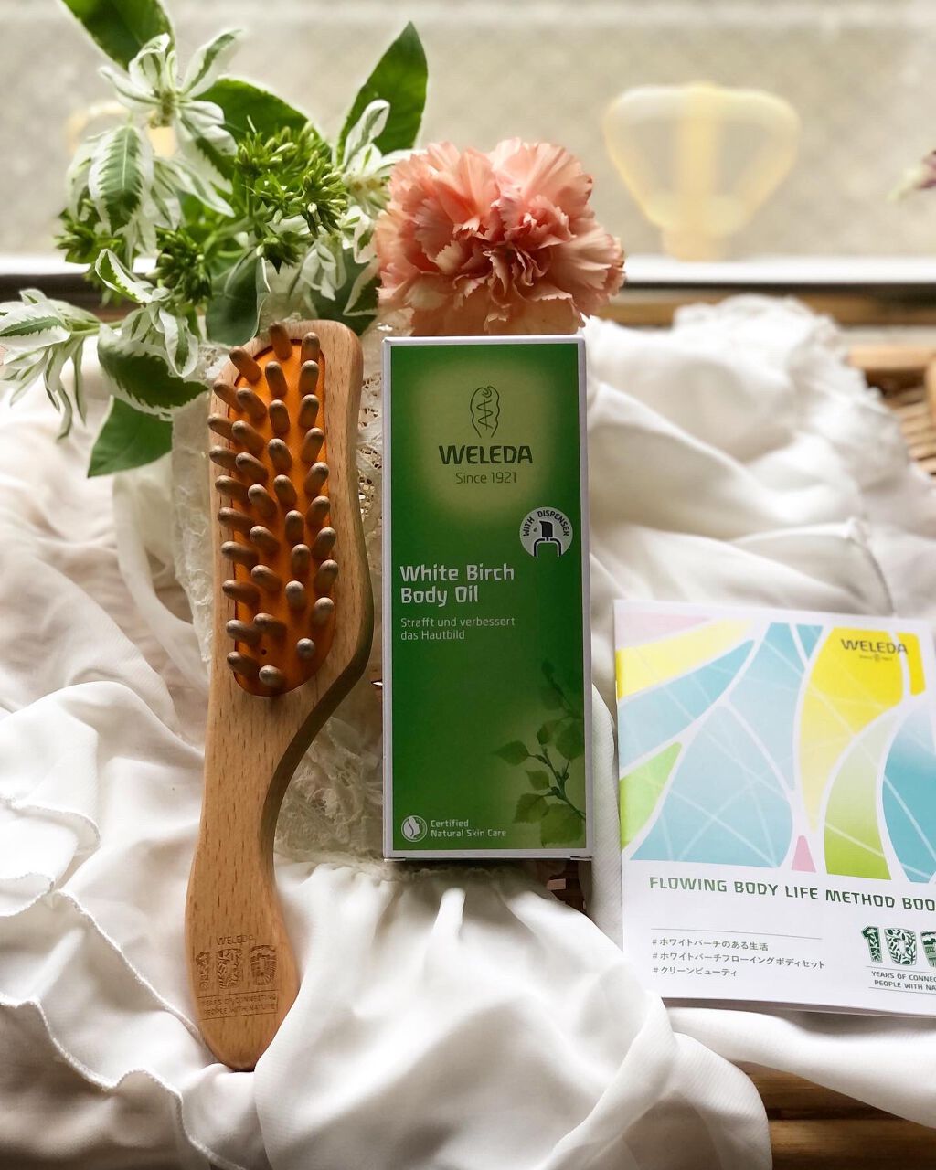 ホワイトバーチ フローイング ボディセット/WELEDA/ボディオイルを使ったクチコミ（2枚目）
