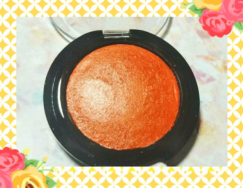 UR GLAM　EYE & CHEEK COLOR ピンクオレンジ/U R GLAM/単色アイシャドウを使ったクチコミ（2枚目）