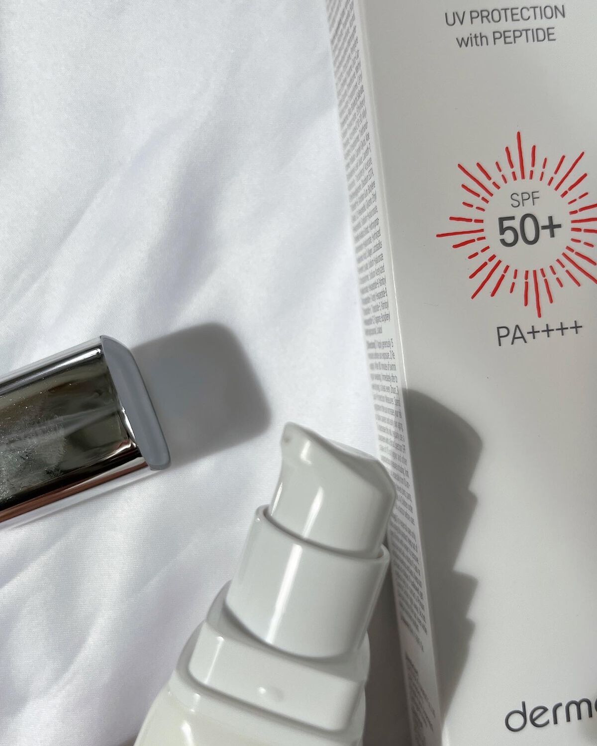 サンクリーム+/ DermaJ/日焼け止めクリームを使ったクチコミ(2枚目)