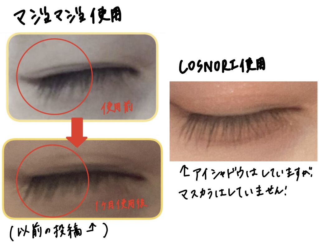 ロングアクティブアイラッシュセラム/COSNORI/まつげ美容液を使ったクチコミ（2枚目）