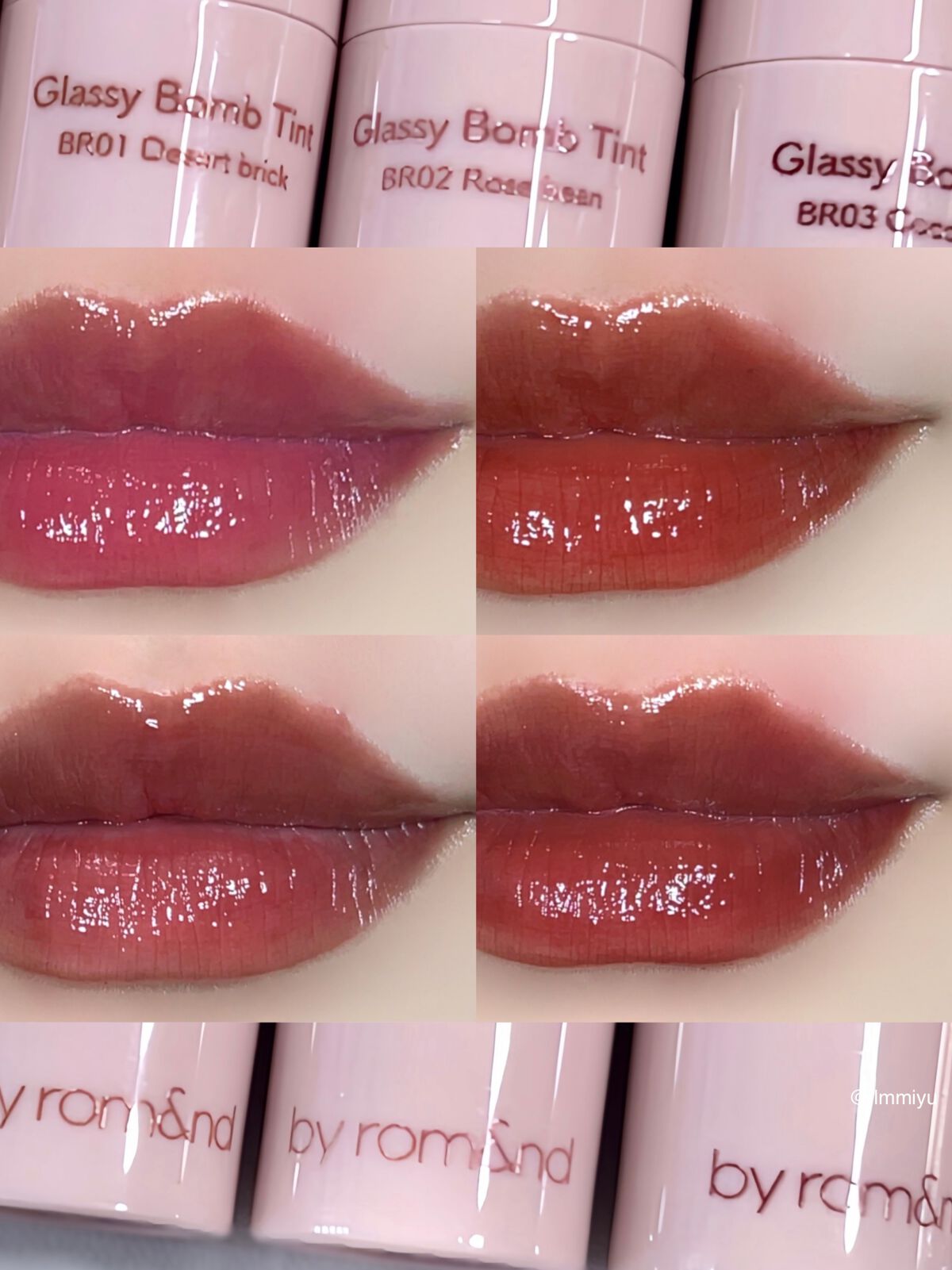 アンドバイロムアンド グラッシーボムティント/&nd by rom&nd/リップティントを使ったクチコミ(7枚目)