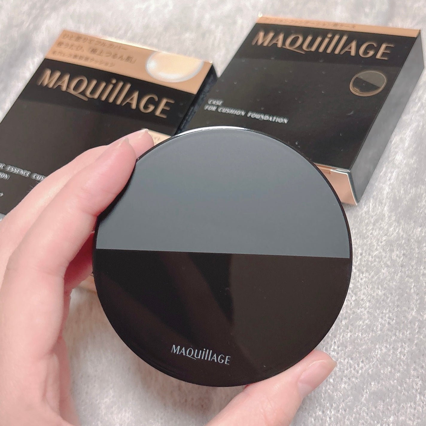 ドラマティックエッセンスクッション グロウ/マキアージュ/クッションファンデーションを使ったクチコミ(4枚目)