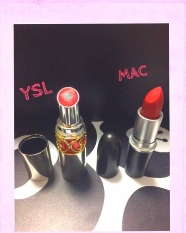 【購入品】
・MAC→RUBY WOO
     YSL→ヴォリュプテプランプインカラー6番

・空港の免税店で書いました！

・1000円くらい安く買えたので、とてもうれし
    かったです😍
