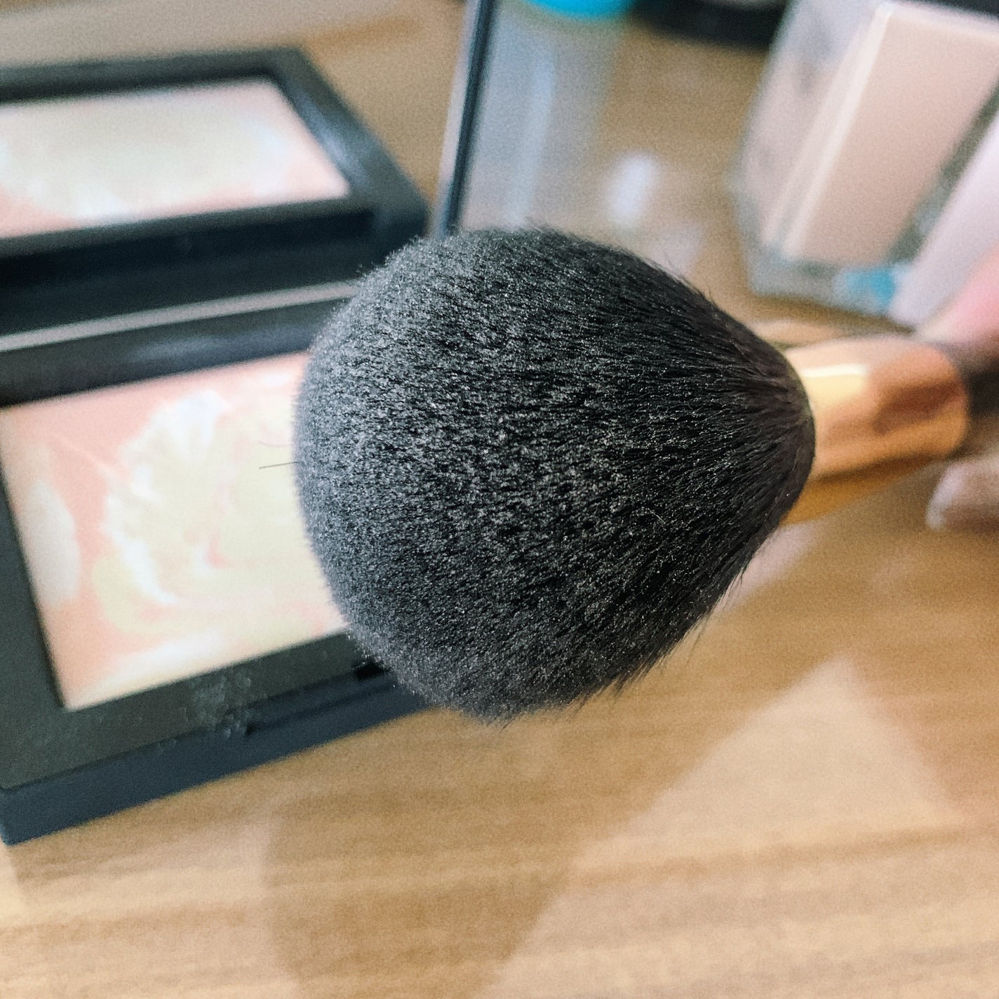 あずみ♡投稿ある方インスタもフォロバ♡ on LIPS 「最近お気に入りのフェイスパウダー用ブラシ!SIXPLUSの..」(4枚目)