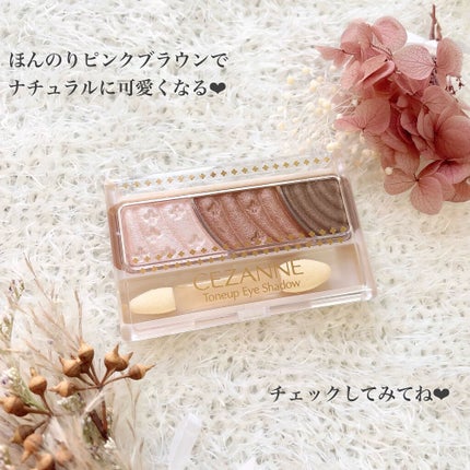 トーンアップアイシャドウ/CEZANNE/アイシャドウパレットを使ったクチコミ(6枚目)