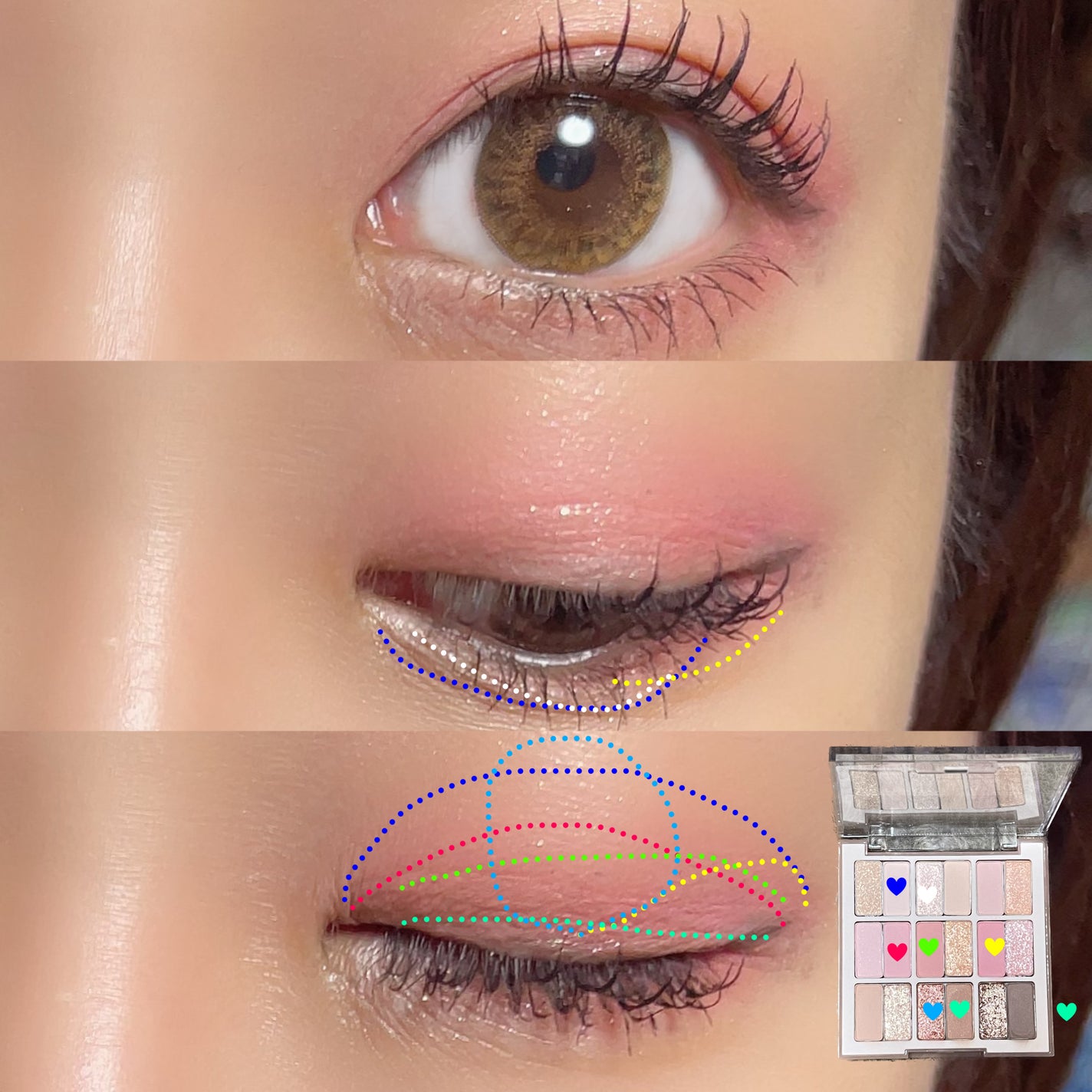 シャドウパレット/dasique/アイシャドウパレットを使ったクチコミ(3枚目)