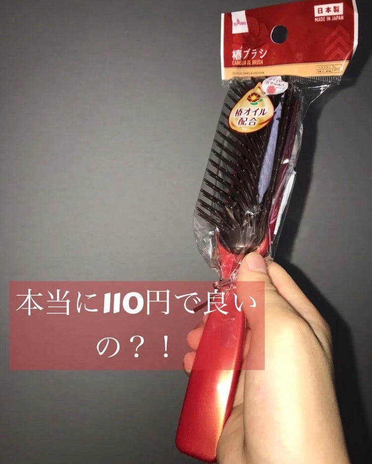 椿ブラシ/DAISO/ヘアブラシを使ったクチコミ(1枚目)