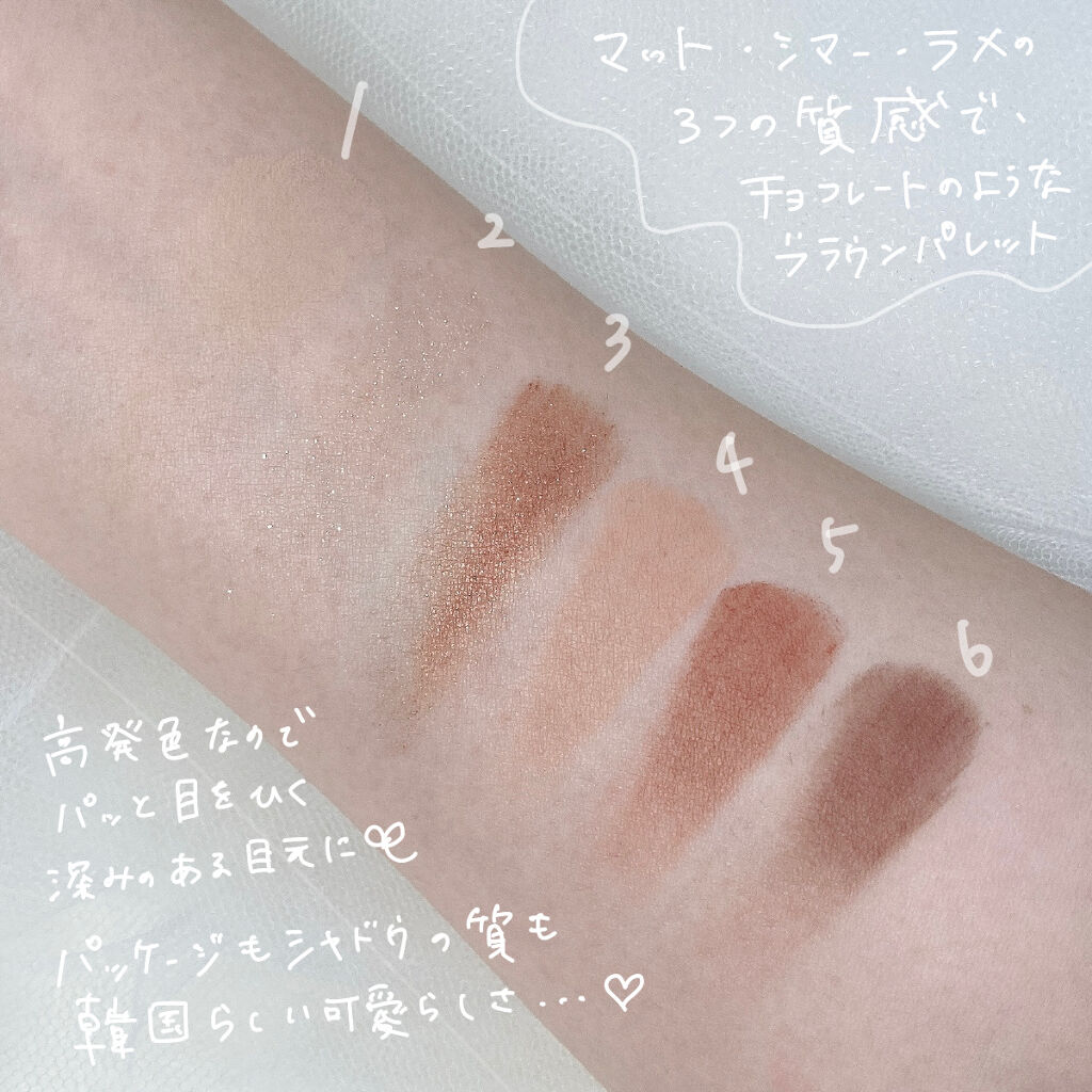 ハーシー プレイカラーアイズミニ/ETUDE/アイシャドウパレットを使ったクチコミ（3枚目）