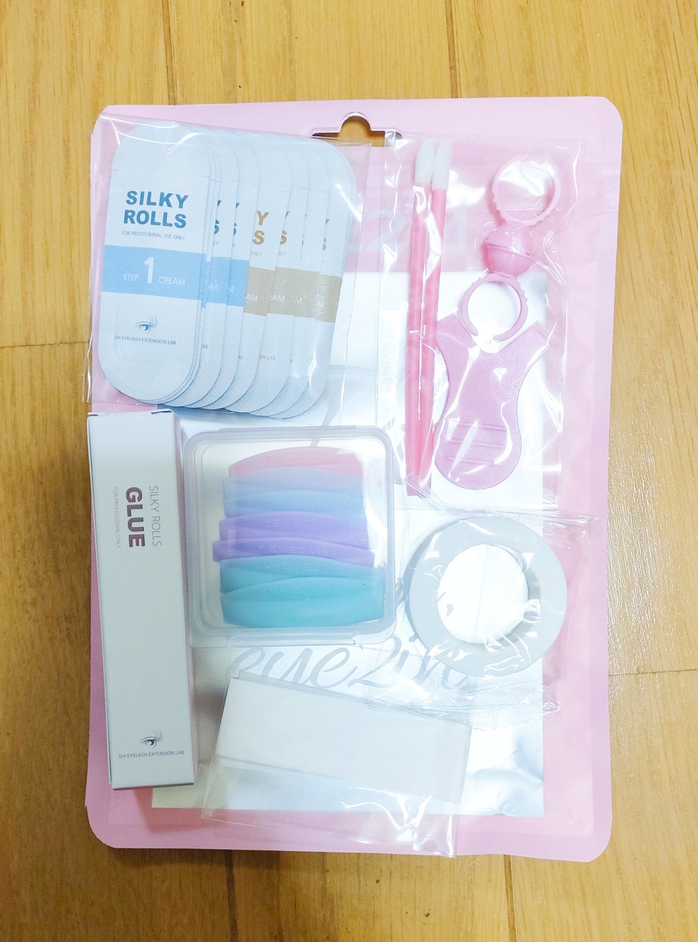 EYE2IN 低刺激 セルフプロ用 まつげパーマ 3種 セット/Qoo10/その他キットセットを使ったクチコミ(4枚目)