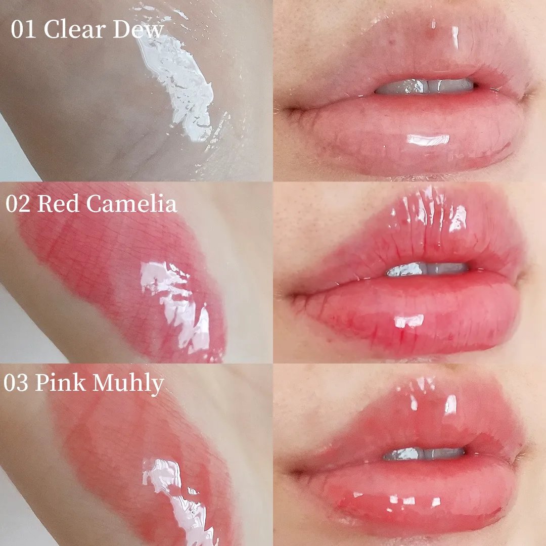 ナチュラルブルームリップオイルセラム 3色セット/PINATE/リップグロスを使ったクチコミ（3枚目）