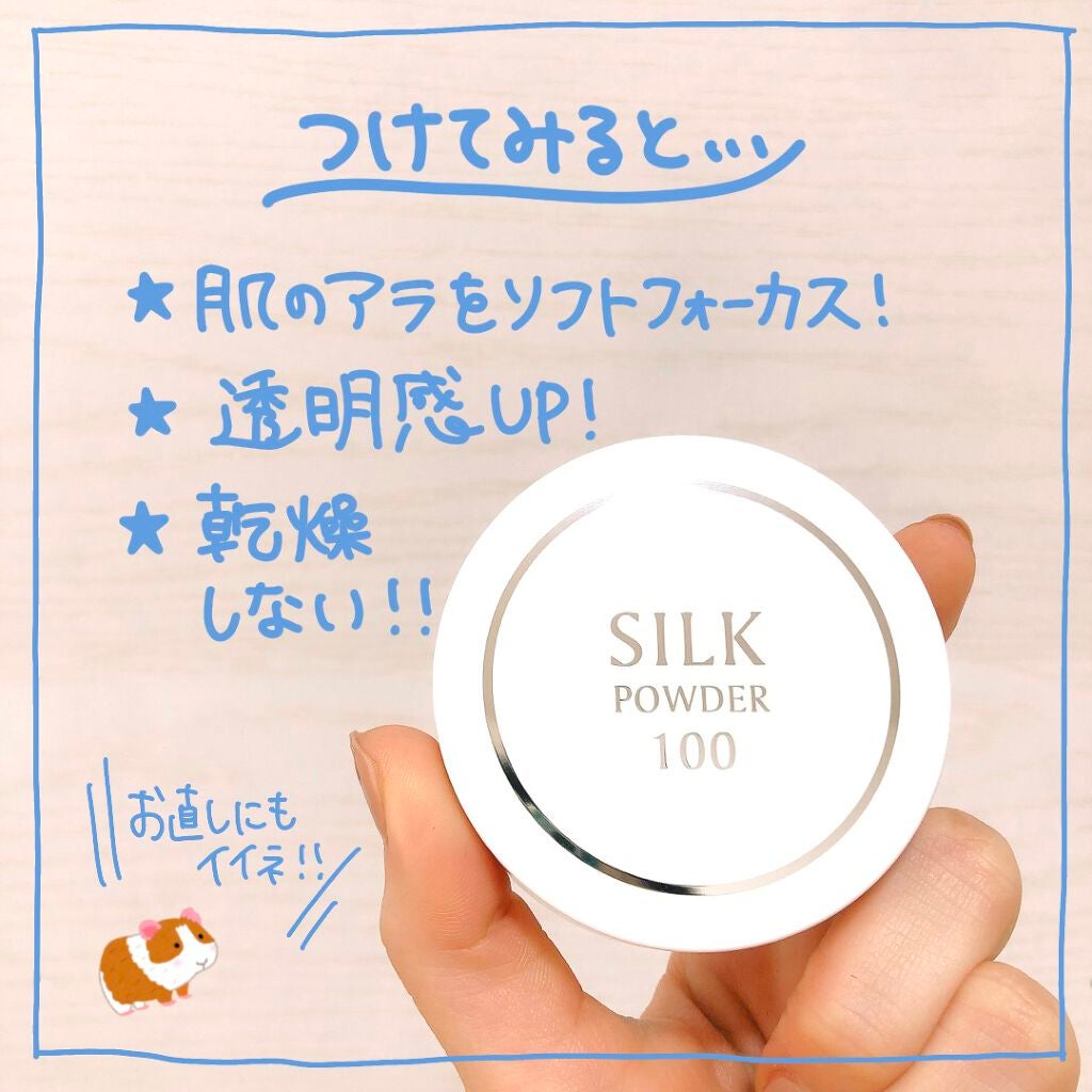 シルクパウダー100/北尾化粧品部/ルースパウダーを使ったクチコミ(5枚目)