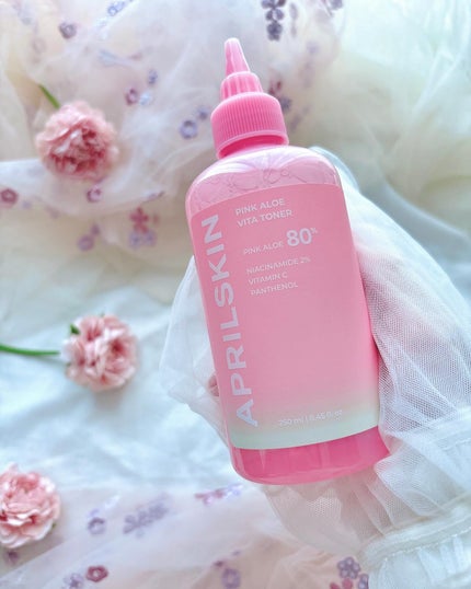 ピンクアロエビタトナー/APRILSKIN/化粧水を使ったクチコミ(4枚目)
