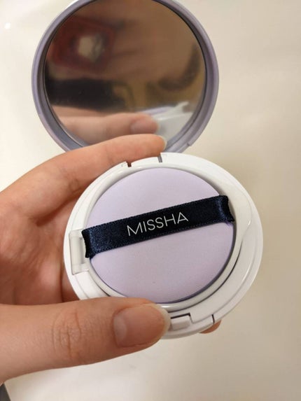 M クッションベース(ラベンダー)/MISSHA/化粧下地を使ったクチコミ(3枚目)