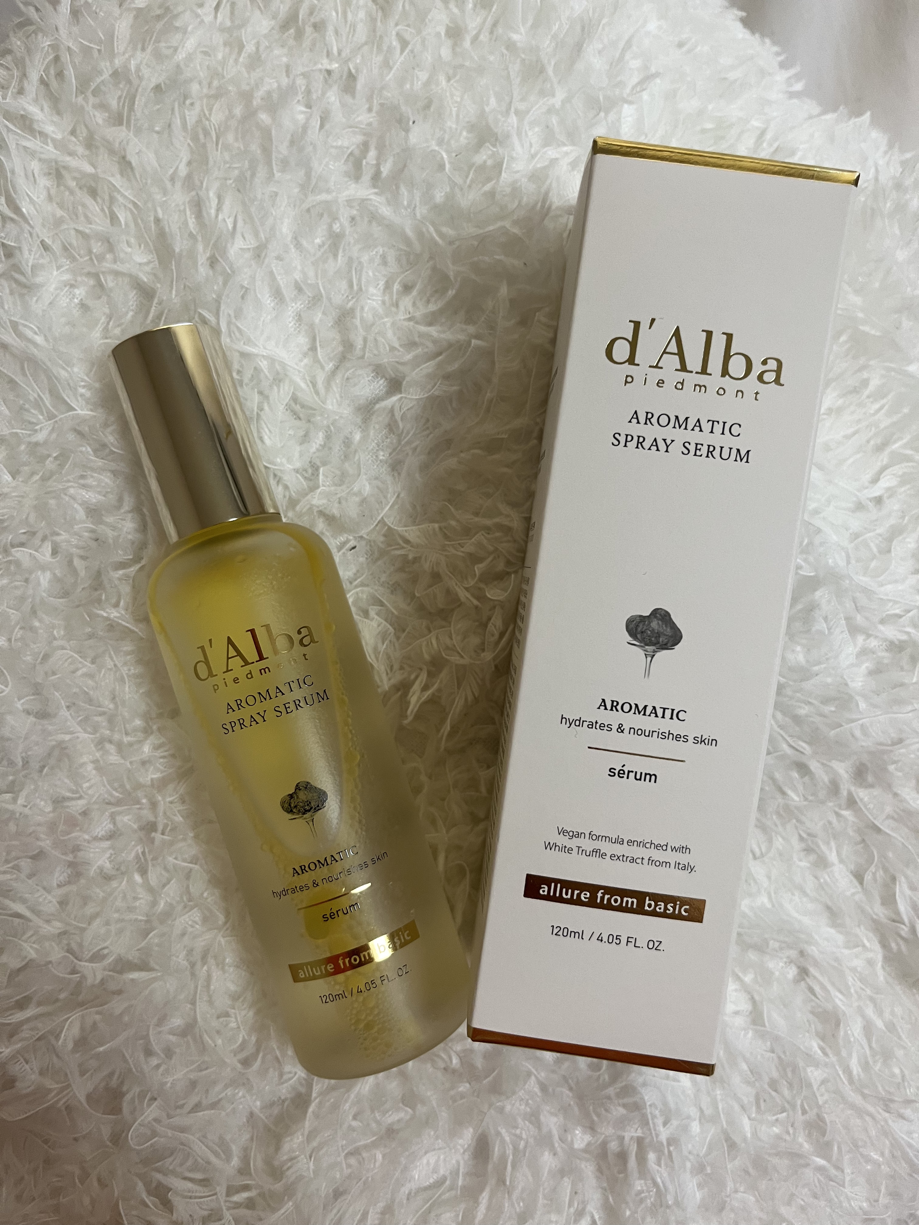 ホワイトトリュフファーストアロマティックスプレーセラム/ダルバ/ミスト状化粧水を使ったクチコミ（2枚目）