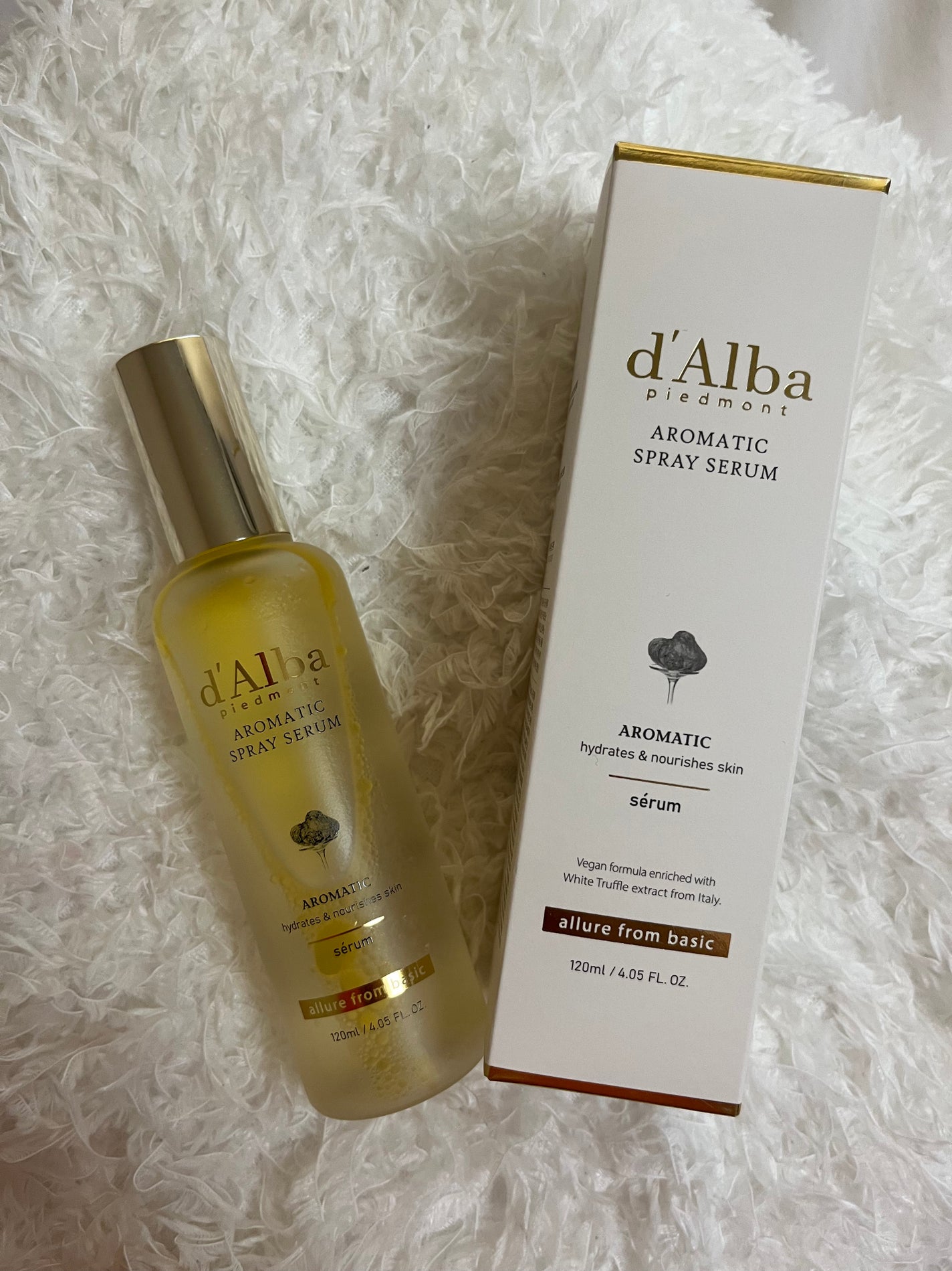ホワイトトリュフファーストアロマティックスプレーセラム/ダルバ/ミスト状化粧水を使ったクチコミ(2枚目)