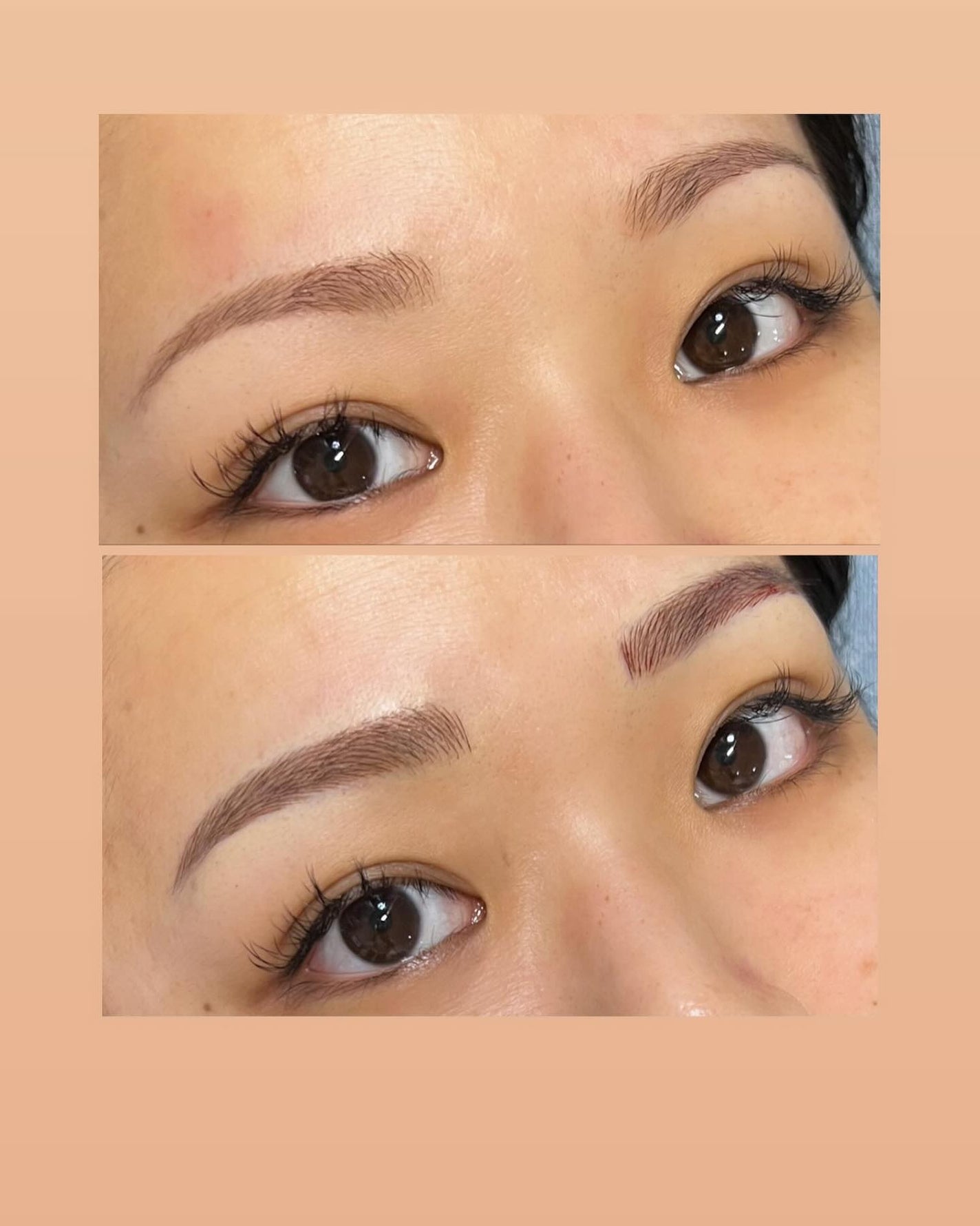 cst on LIPS 「☝︎(上)Before.(下)Afterartmakeeyeb..」(1枚目)