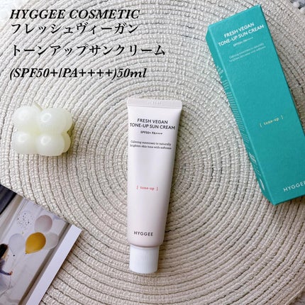 フレッシュヴィーガントーンアップサンクリーム/HYGGEE/日焼け止めクリームを使ったクチコミ(1枚目)