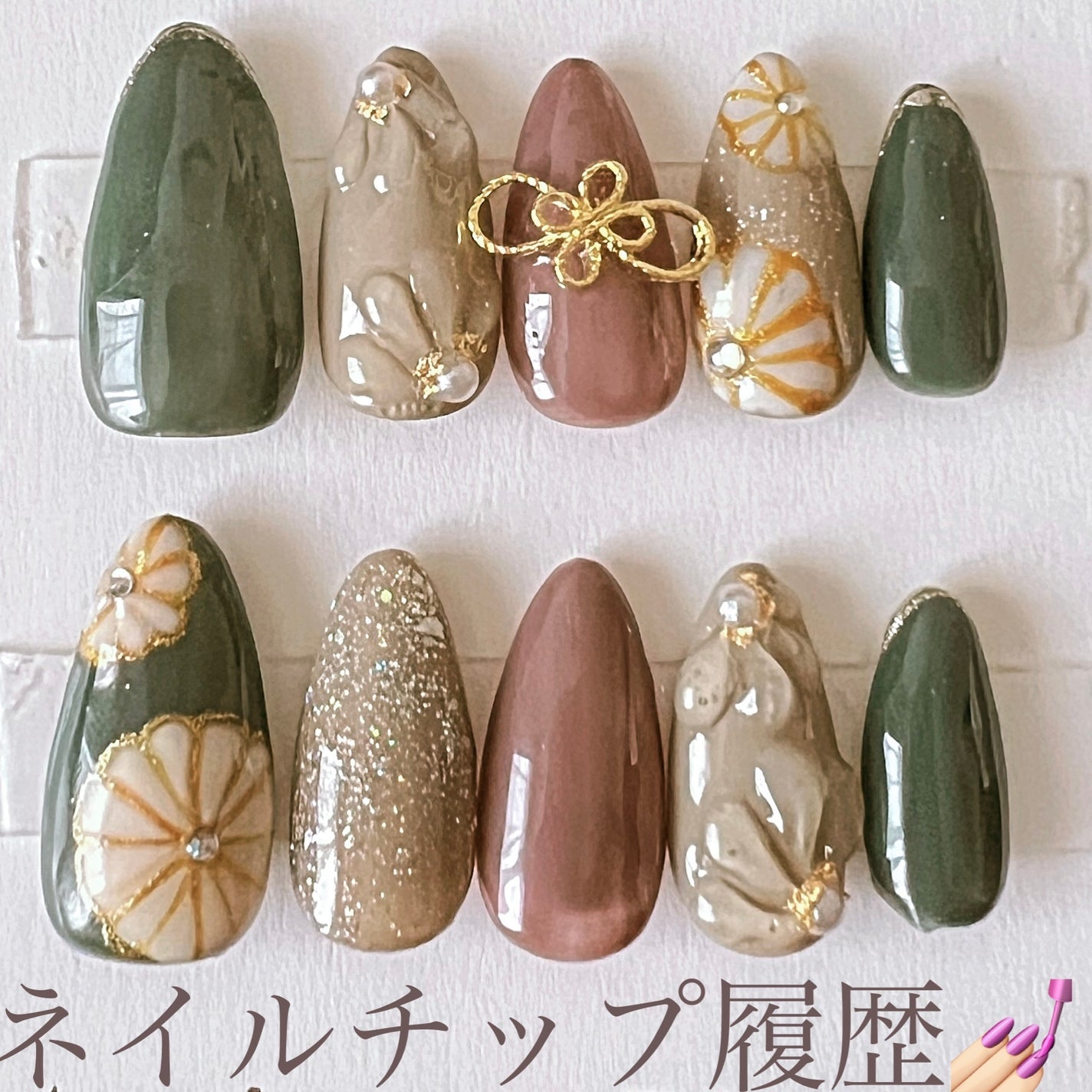 白湯 on LIPS 「最近のネイル達💅✨地元の美容室でネイルを置かせて販売させてもら..」(1枚目)