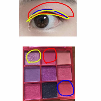 UR GLAM BLOOMING EYE COLOR PALETTE/U R GLAM/アイシャドウパレットを使ったクチコミ(2枚目)