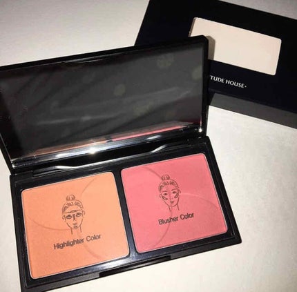 シャイニングパウダーチークデュオ/ETUDE/パウダーチークを使ったクチコミ(1枚目)