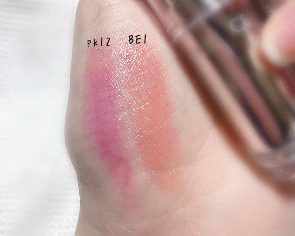 ラスティンググロスリップ/CEZANNE/口紅を使ったクチコミ（3枚目）