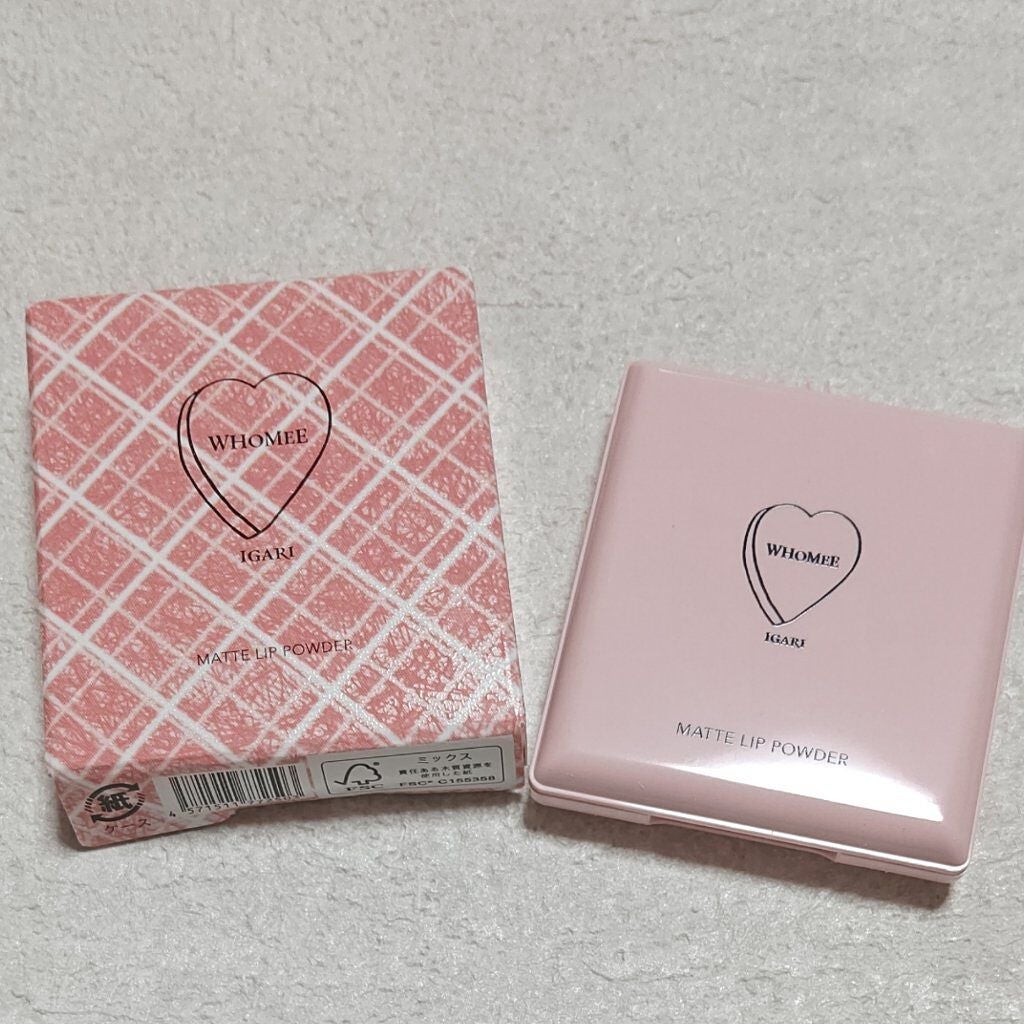 マットリップパウダー/WHOMEE/口紅を使ったクチコミ(3枚目)