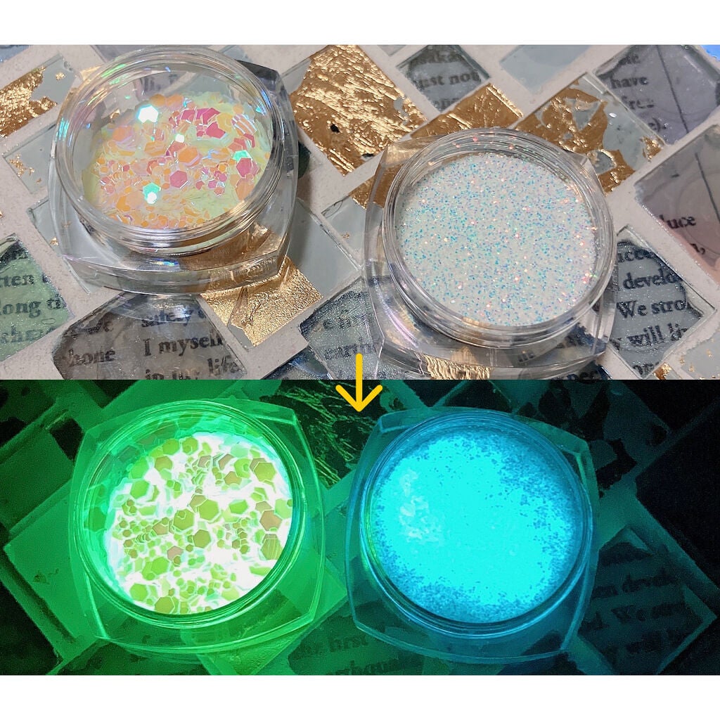 オーロラフレーク/プリジェル/ネイルチップ・パーツを使ったクチコミ(2枚目)