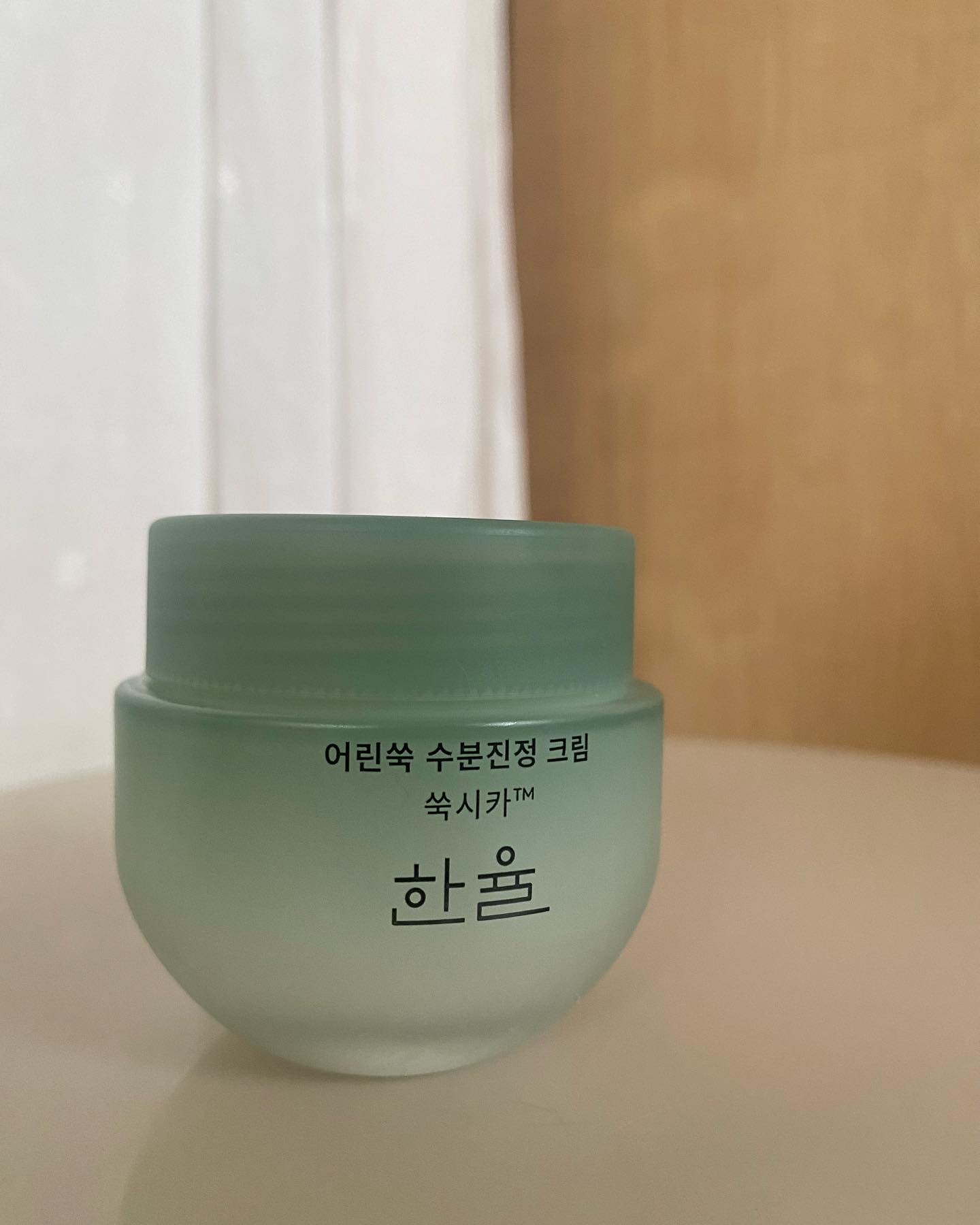 ピュアアルテミシア カーミングウォータークリーム/HANYUL(ハンユル)/フェイスクリームを使ったクチコミ（2枚目）