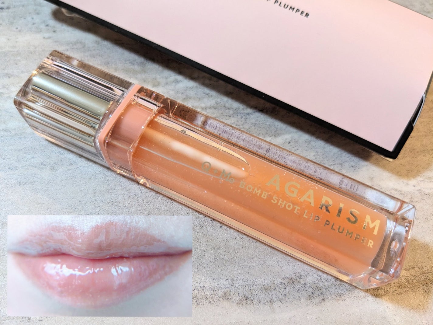 キューミ―ボムショットリッププランパー/AGARISM/リッププランパーを使ったクチコミ(2枚目)