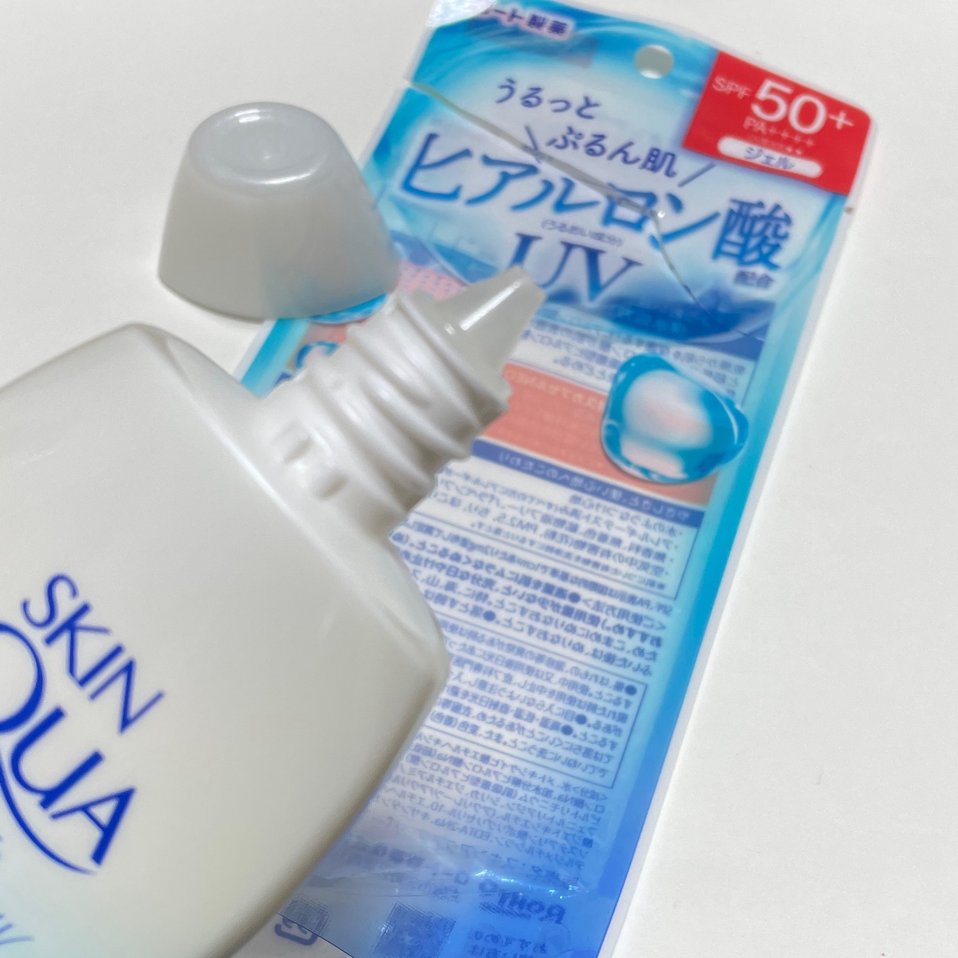 スキンアクア スーパーモイスチャージェル/スキンアクア/日焼け止めジェルを使ったクチコミ（2枚目）
