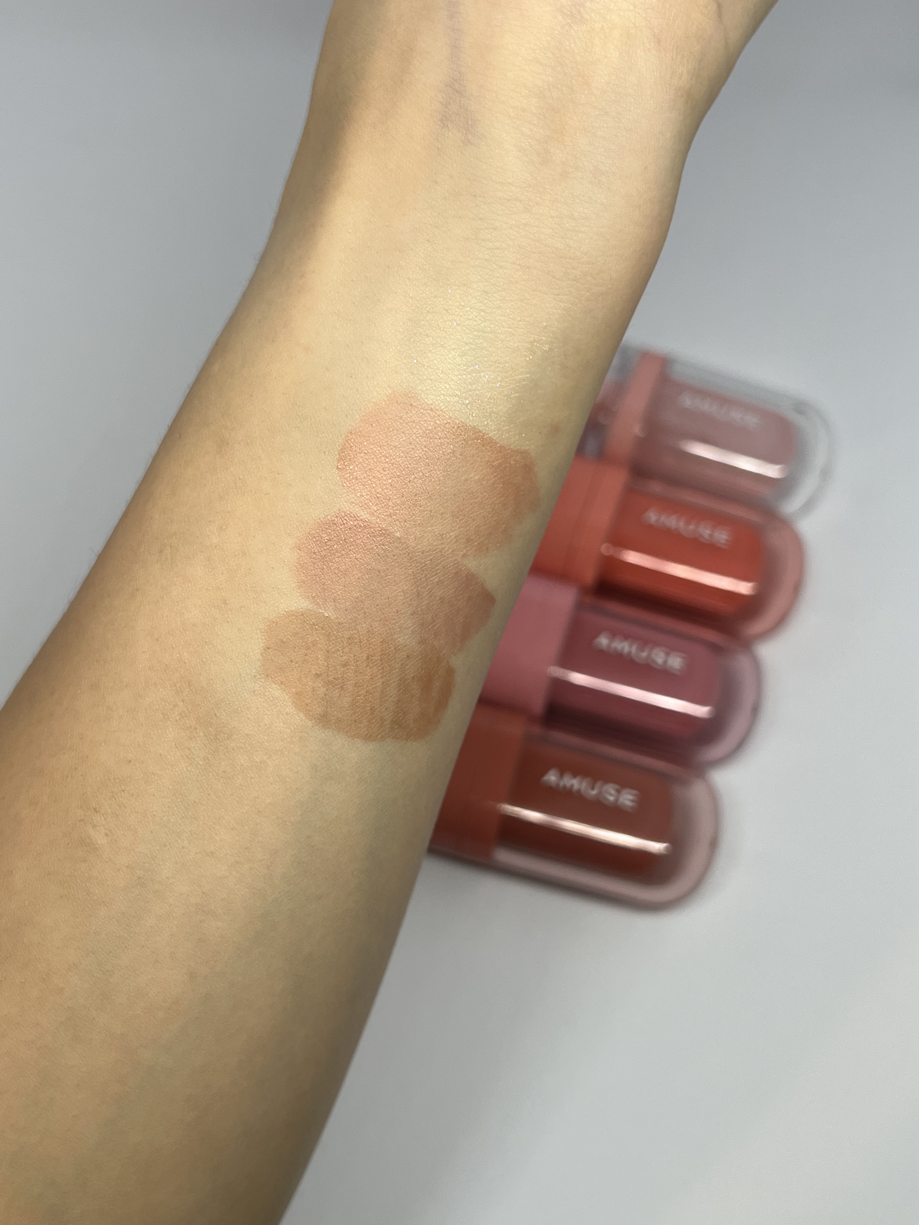 べべティント 07 チョコガール/AMUSE/リップティントを使ったクチコミ（3枚目）