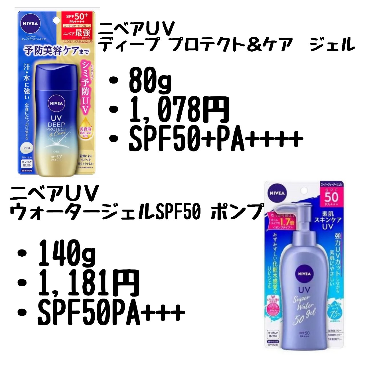 スーパーモイスチャージェルゴールド/スキンアクア/日焼け止めジェルを使ったクチコミ（3枚目）