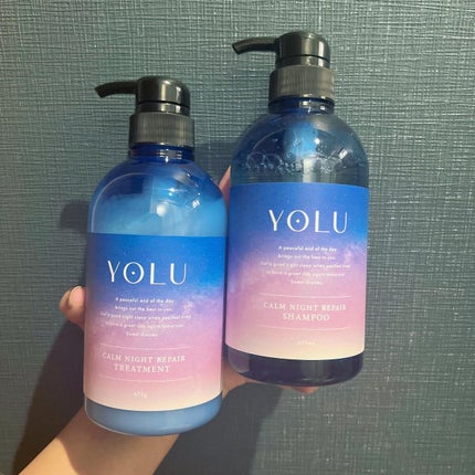 カームナイトリペアシャンプー/トリートメント/YOLU/市販シャンプーを使ったクチコミ(1枚目)