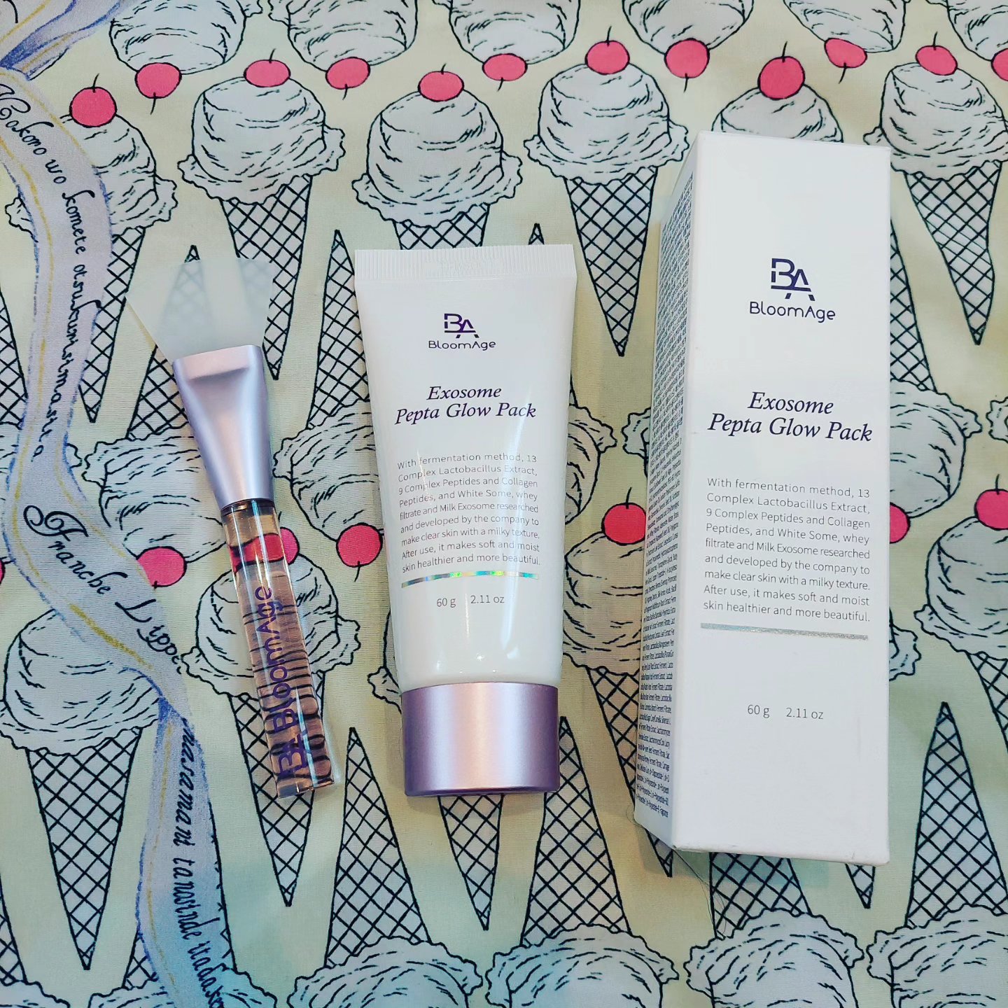 エクソソーム ペプチド グロウ パック/BloomAge/美容液を使ったクチコミ（2枚目）