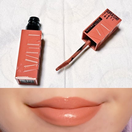 SPステイ ヴィニルインク 105 幸運なオランジェット/MAYBELLINE NEW YORK/口紅を使ったクチコミ(1枚目)