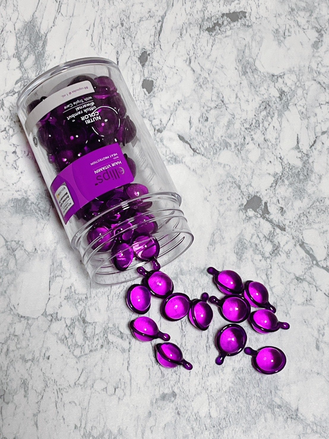 ヘアーオイル【ニュートリカラー】 ボトルタイプ 50粒/ellips/ヘアオイルを使ったクチコミ（2枚目）